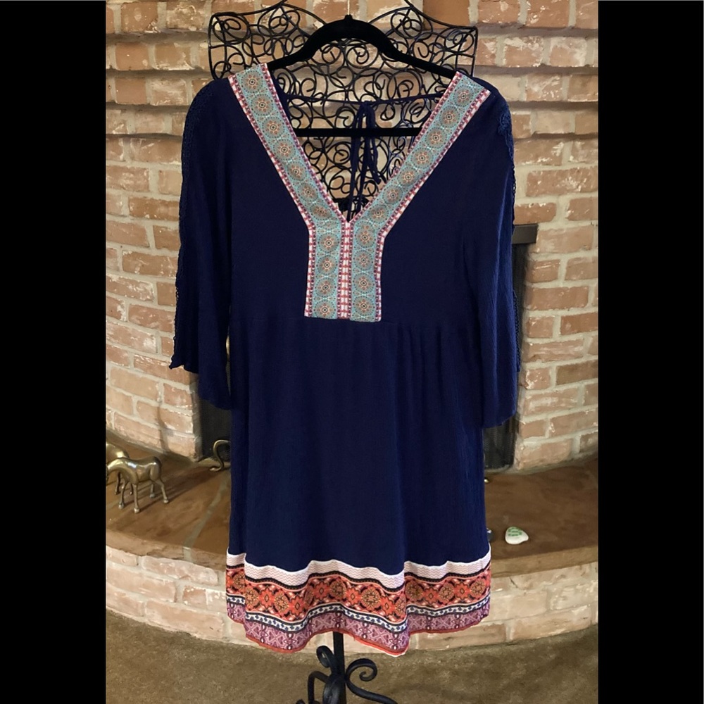 White Mark Bohemian Dress